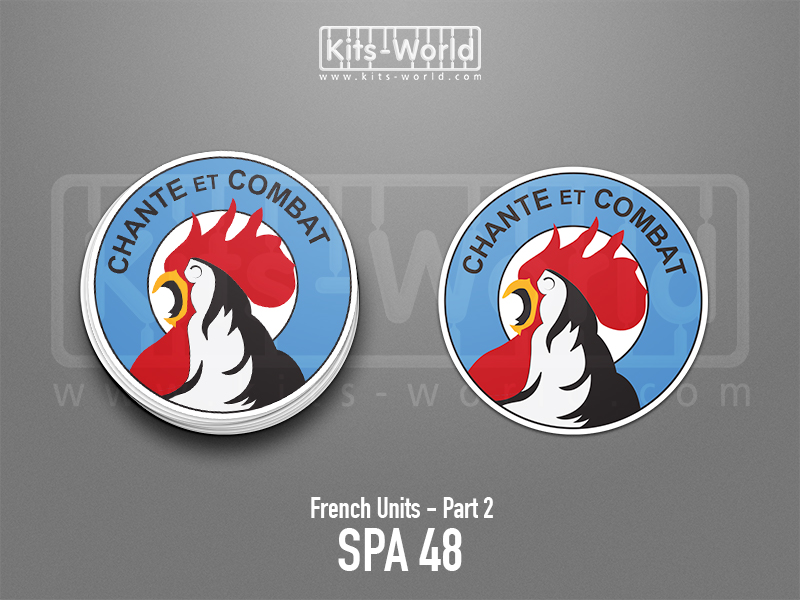 Kitsworld SAV Sticker - French Units - SPA 48 W: 100mm x H:100mm 